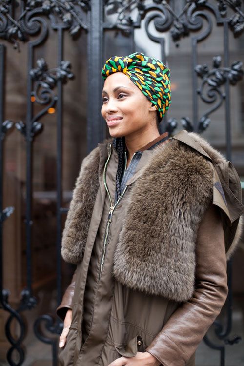 how to wear a turban street style