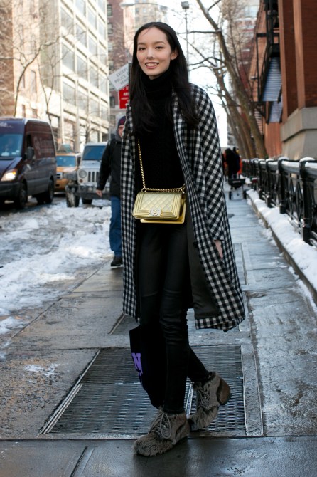 Model in a casual outfit.