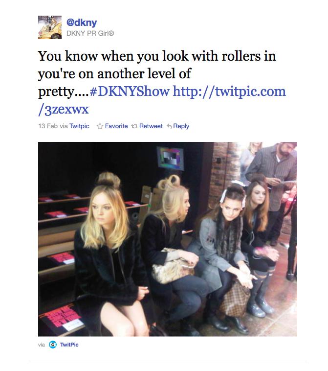 Tweets From Backstage NYFW