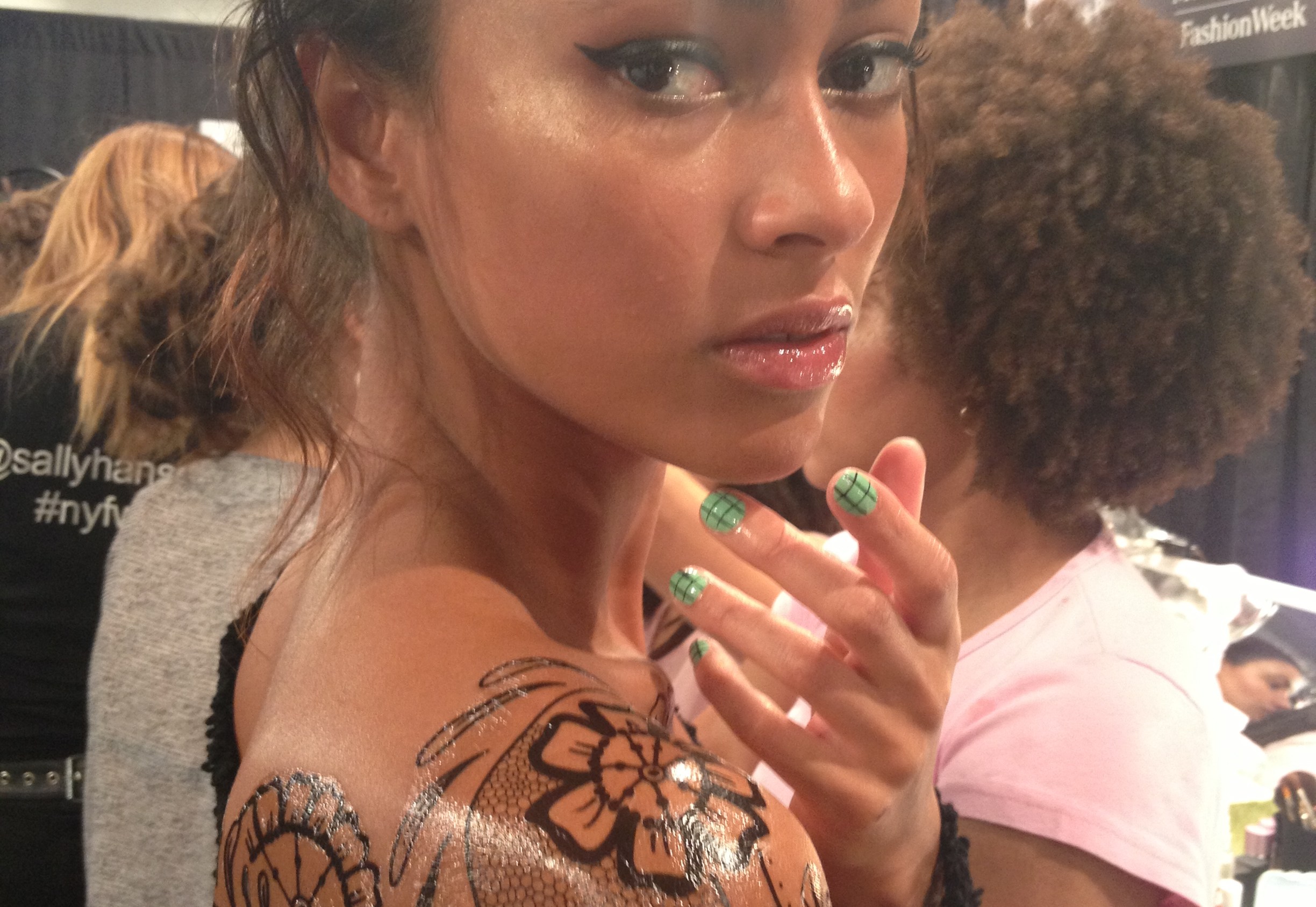 Watch: How to Get the Window Pane Nails From Tracy Reese