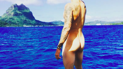 justin bieber butt instagram