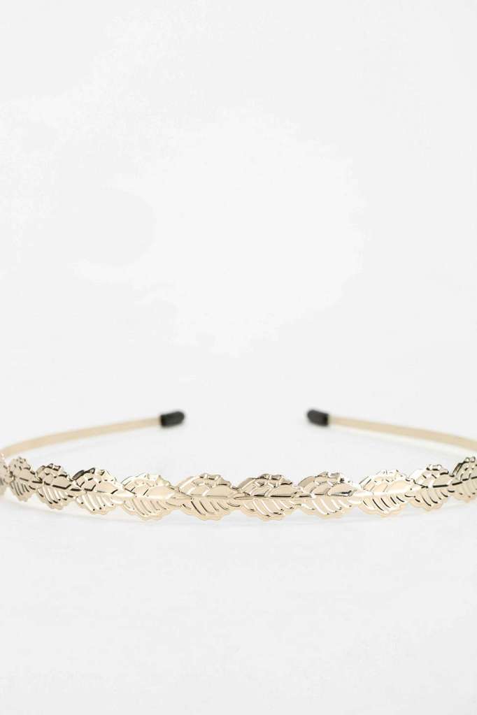 urban outfitters gold headband