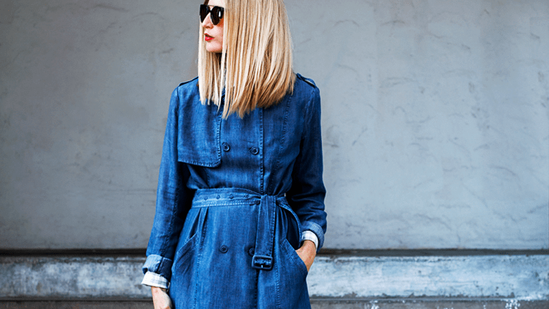 Street Style Stars Are Trading Their Denim Jackets for Denim Coats