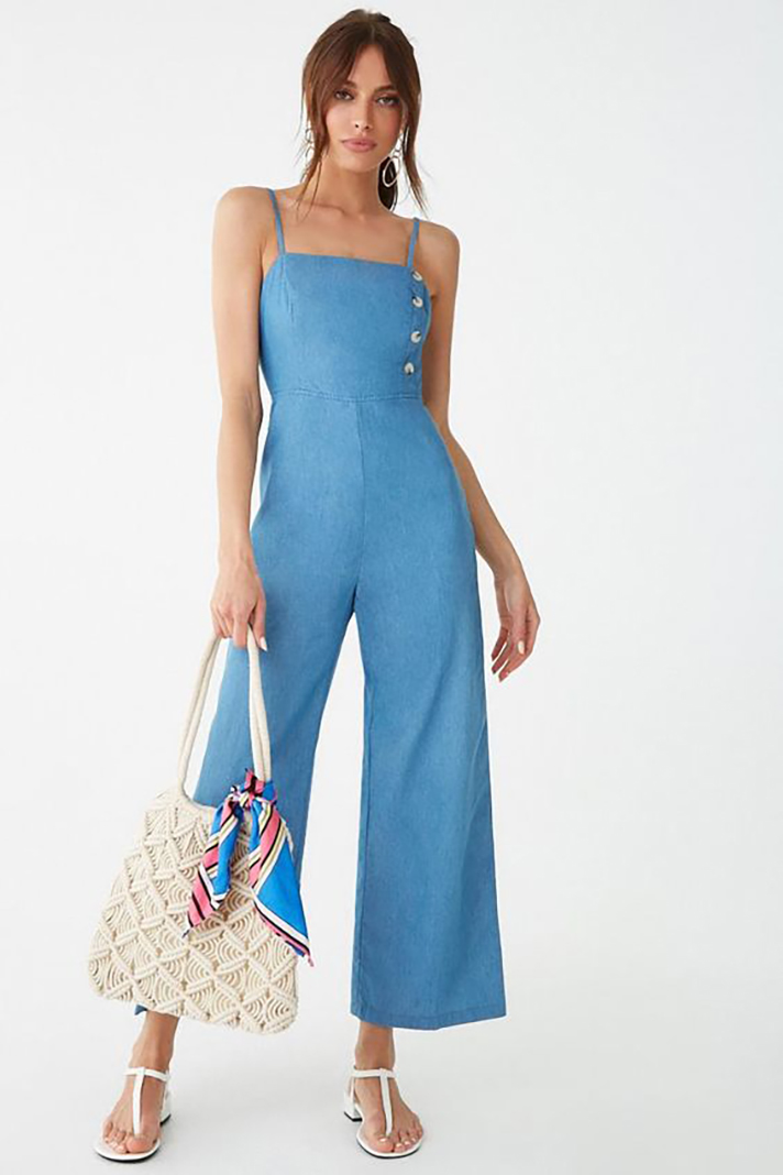 STYLECASTER | Denim Jumpsuits Are a Delightful Addition to Any Summer Wardrobe