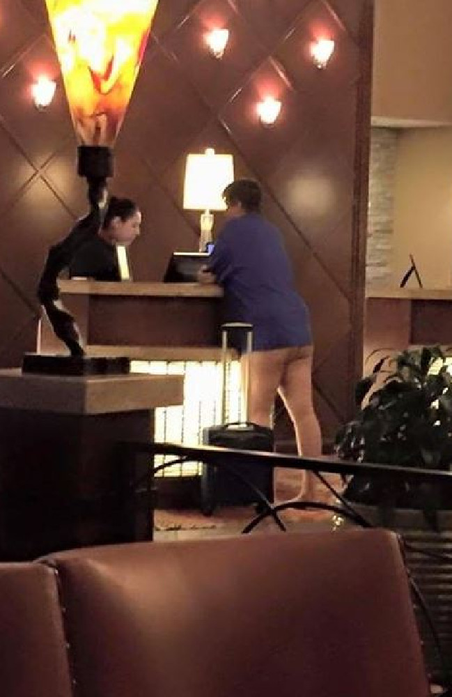 is this traveler wearing pants