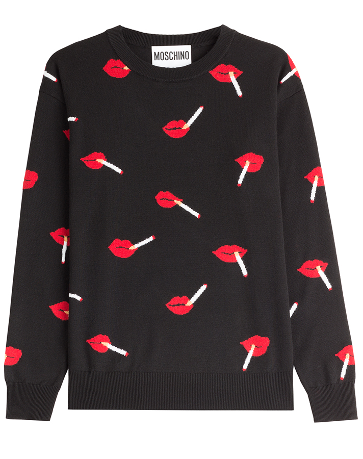Moschino-Cigarette-Lips-Sweater