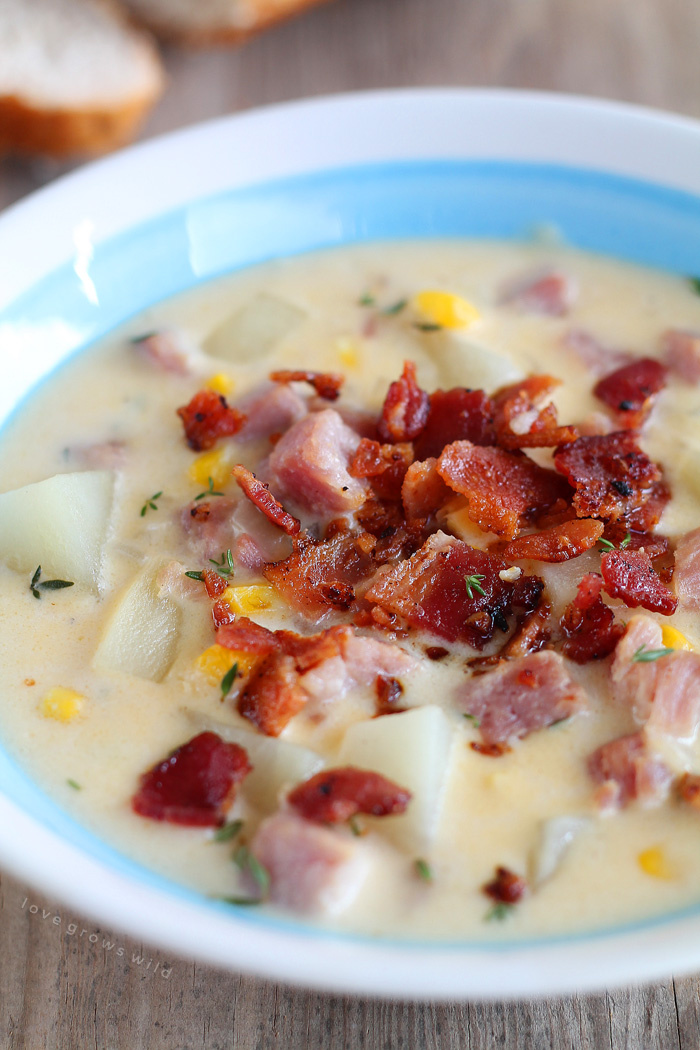 STYLECASTER | comfort food recipe | ham and potato chowder |