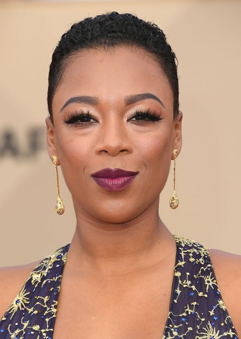 STYLECASTER | 2018 Sag Awards Beauty Looks | Samira Wiley