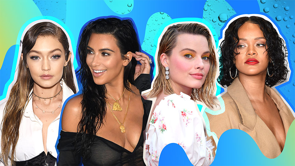 Wet Hair Celebrity Inspo