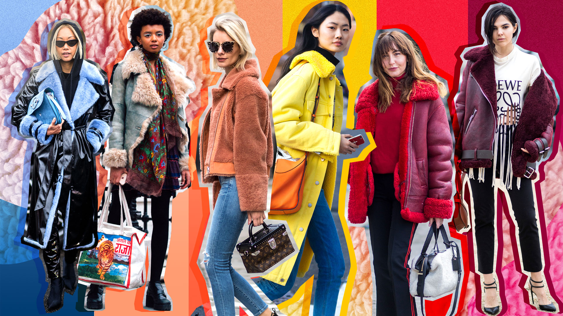 24 Colorful Ways to Wear Shearling This Season