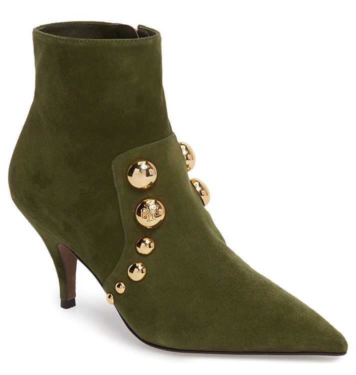 STYLECASTER | Kitten Heel Boots | Georgina Studded Bootie
