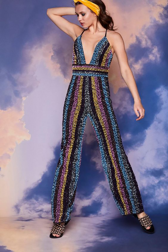 STYLECASTER | Sequin Jumpsuits Are the Trendiest (and Comfiest) Way to Dress Up This Holiday Season