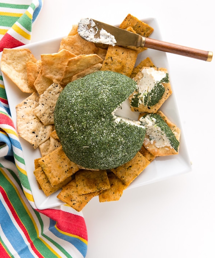 STYLECASTER | 13 Cheese Balls That Will Steal the Show at Every Party | Dill Green Onion Cheese Ball