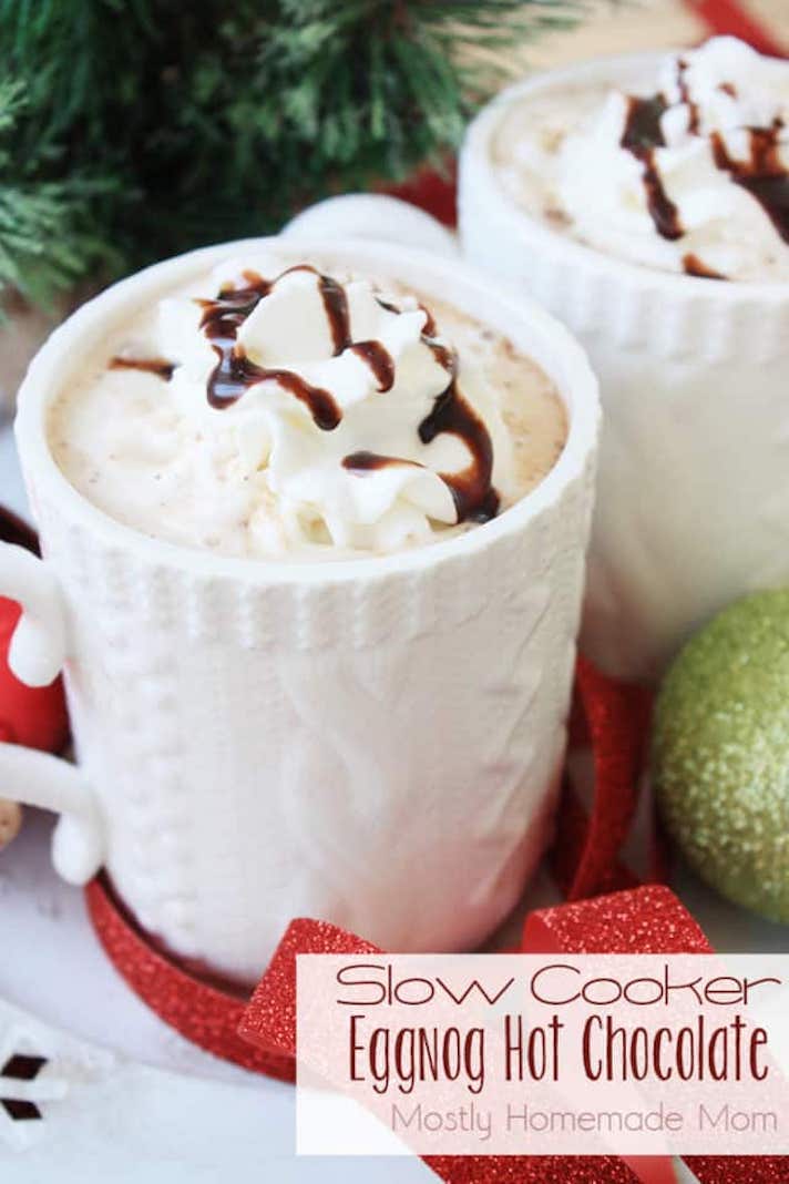 STYLECASTER | Impressive Holiday Desserts You Can Make in a Slow Cooker | Eggnog Hot Chocolate