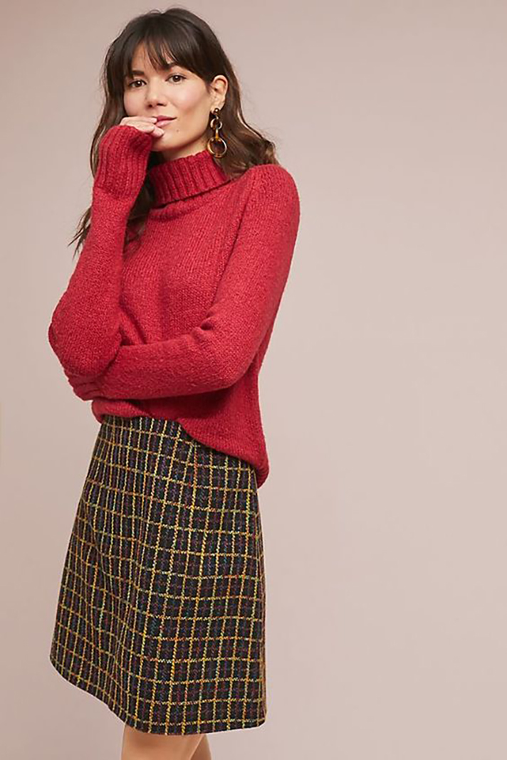 STYLECASTER | Chic Winter Skirts to Cozy Up in, ASAP