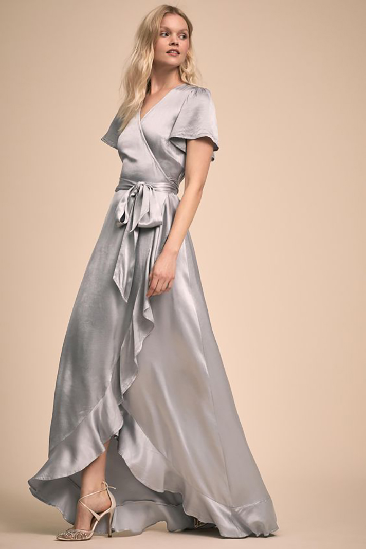 STYLECASTER | Gray Is a Seriously Underrated Bridesmaid Dress Color
