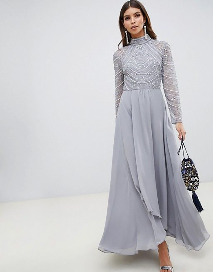STYLECASTER | Gray Is a Seriously Underrated Bridesmaid Dress Color