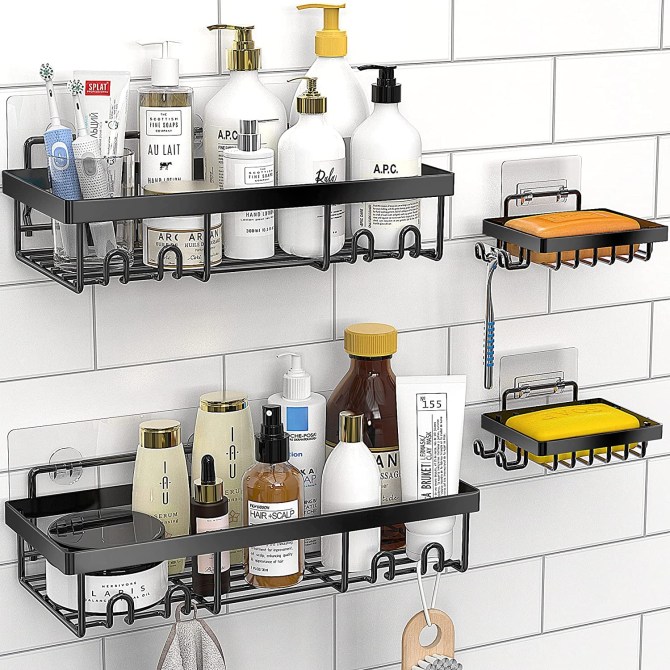 Moforoco 4-Pack Shower Caddy Shelf Organizer Rack Amazon