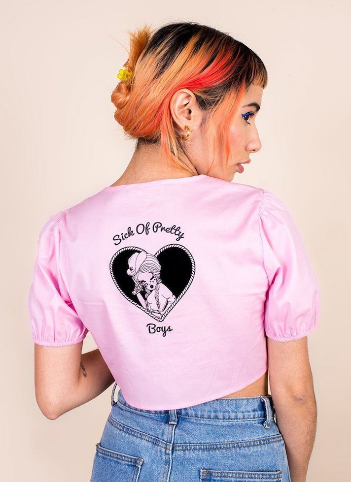 Valfre Pink Crop Top