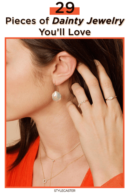 STYLECASTER | dainty jewelry | minimalist jewelry |  dainty earrings | dainty necklace | dainty bracelet | gold | silver | rose gold | 