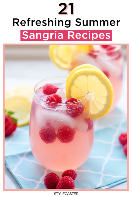 STYLECASTER | sangria | sangria recipes | summer sangria | white sangria | red sangria | rose sangria