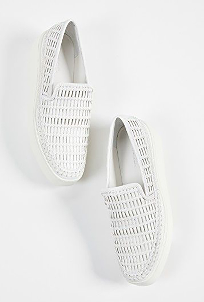 STYLECASTER | Dainty White Sneakers You Could Definitely Wear Under Your Bridal Gown