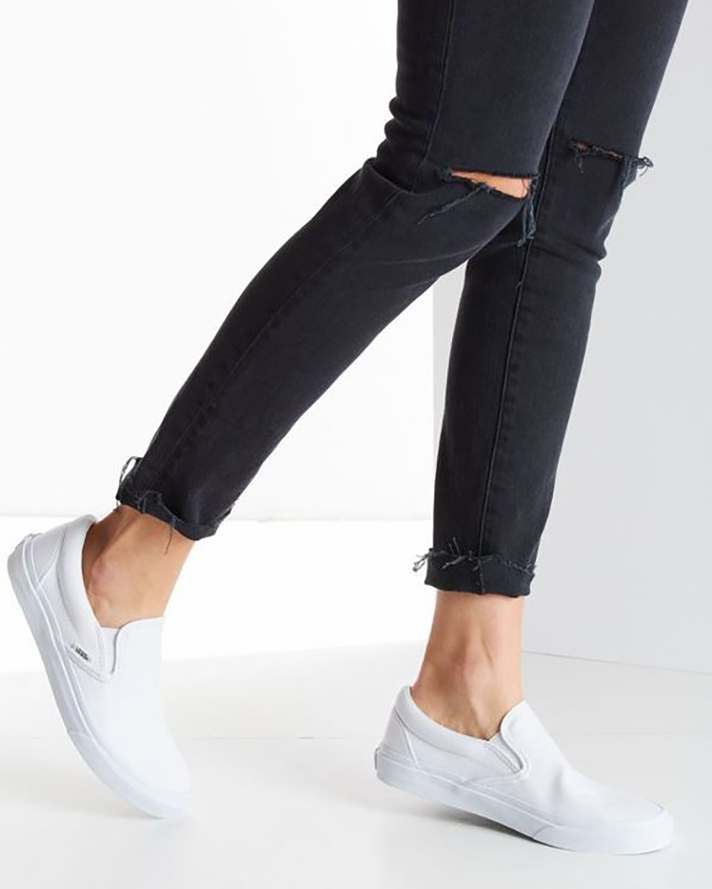 STYLECASTER | Dainty White Sneakers You Could Definitely Wear Under Your Bridal Gown