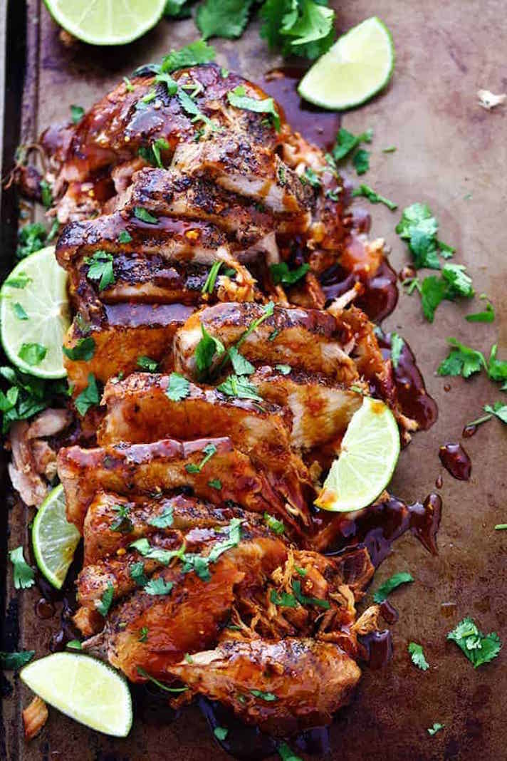 STYLECASTER | 17 Slow-Cooker Recipes That Are Perfect For Sick Days | Honey Lime Ginger Pork