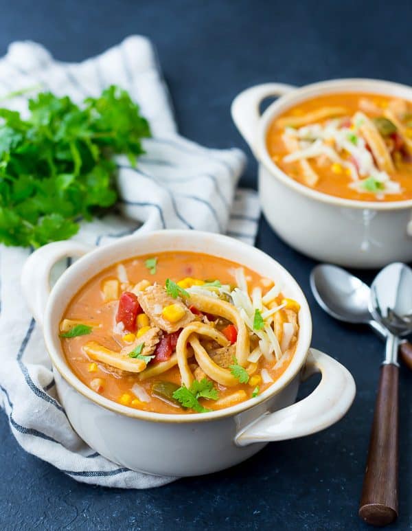 STYLECASTER | comfort food recipes | creamy enchilada chicken soup