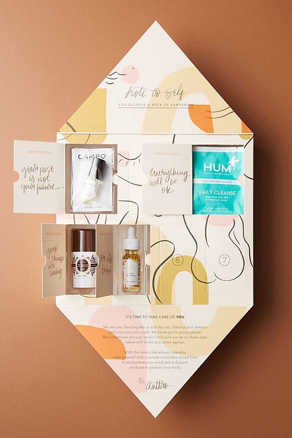 Seven days of self care advent calendar