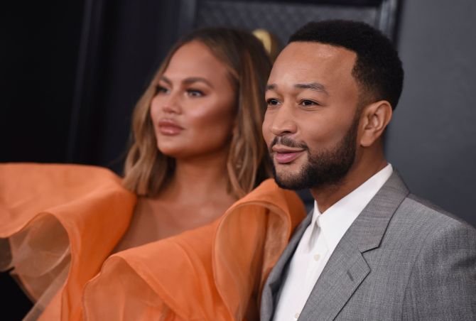 Chrissy Teigen & John Legend Grammys 2020