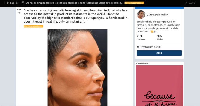 kim kardashian skin reddit