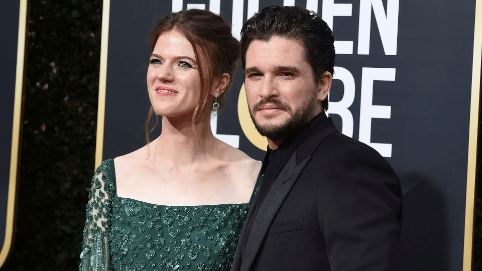 Kit Harington, Rose Leslie, 2020 Golden Globes