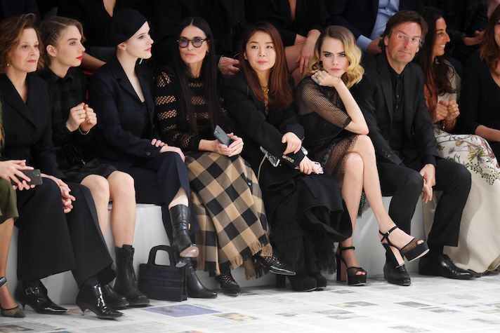 Dior Paris Fashion Week Front Row
