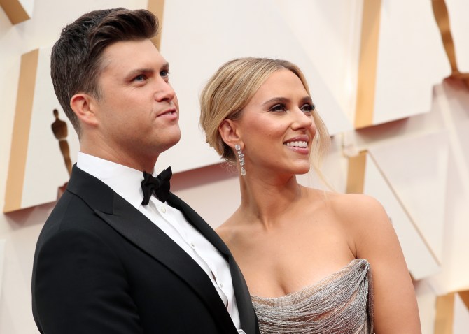 Colin Jost & Scarlett Johansson Oscars 2020 7