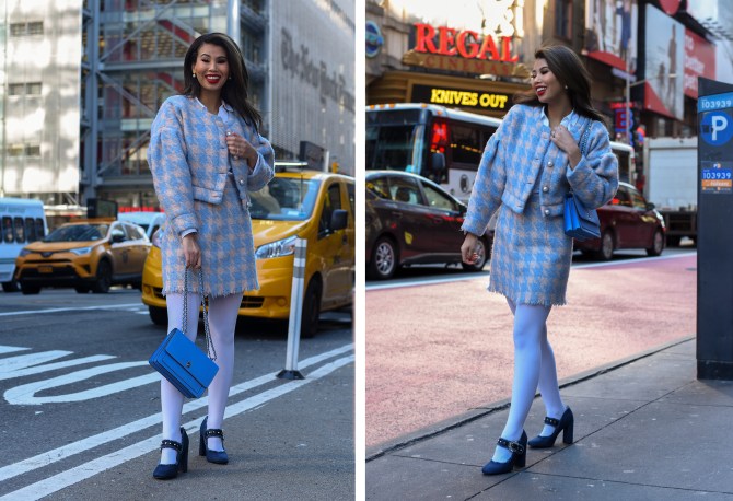 styling white tights trend look