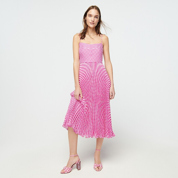 STYLECASTER | J.Crew Spring Sale |  pink gingham dress