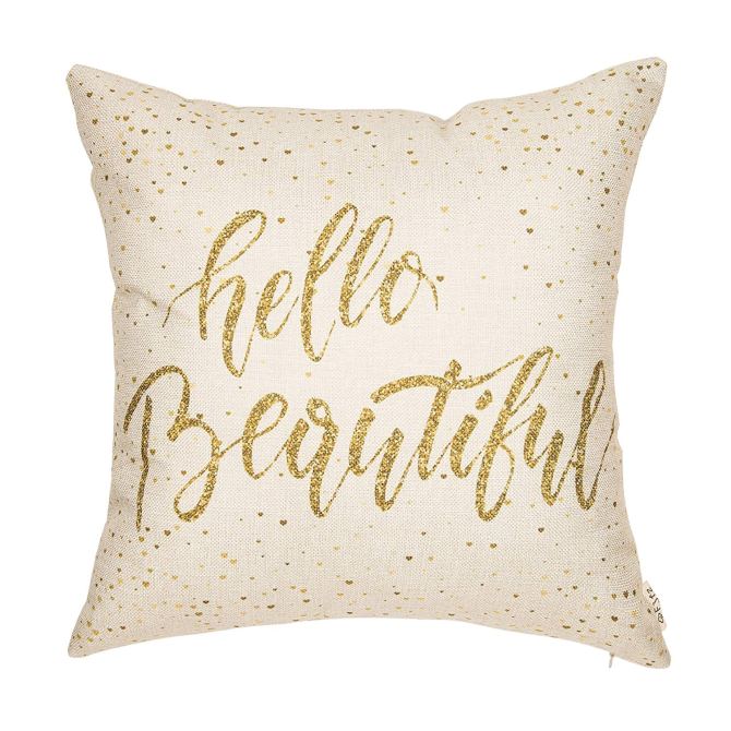hello beautiful pillow