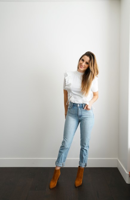 cropped jeans Cotton & Curls