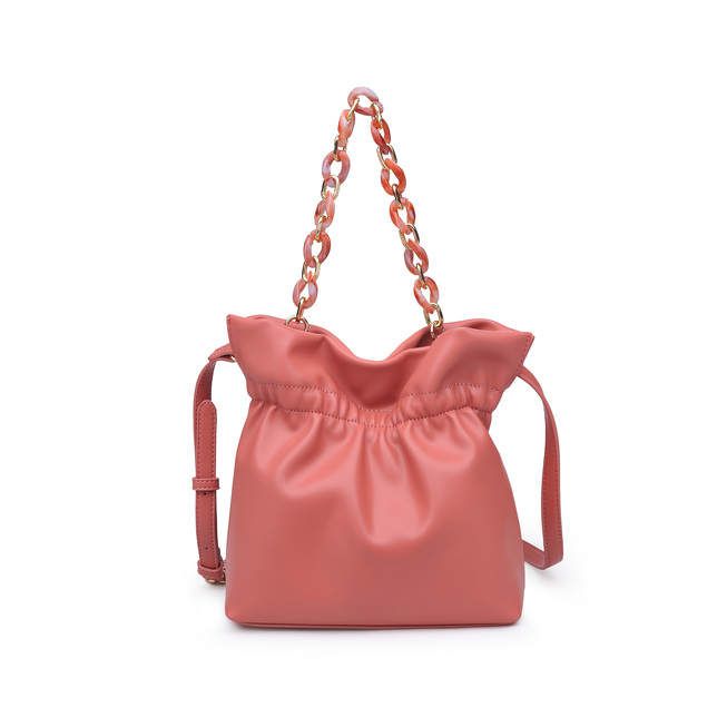 STYLECASTER | Eloquii Spring 2020 Sale | pink resin handle bucket bag