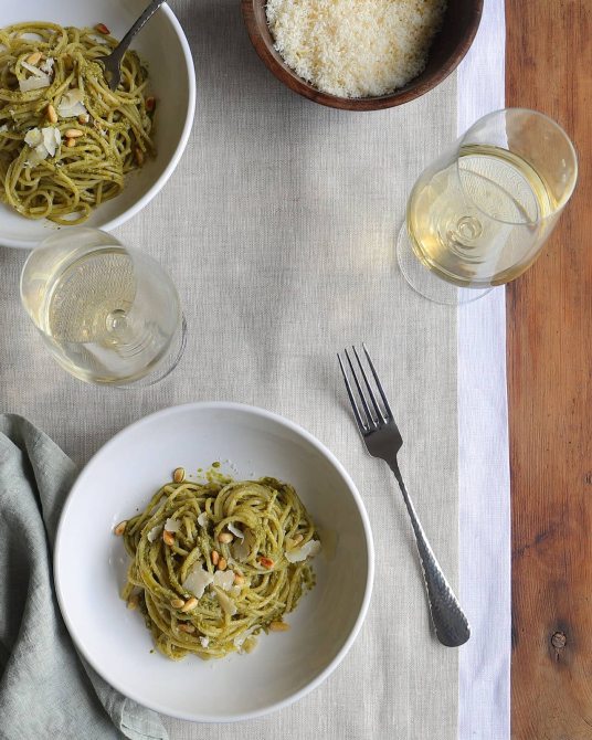 STYLECASTER | Zara Home Recipes | pesto pasta