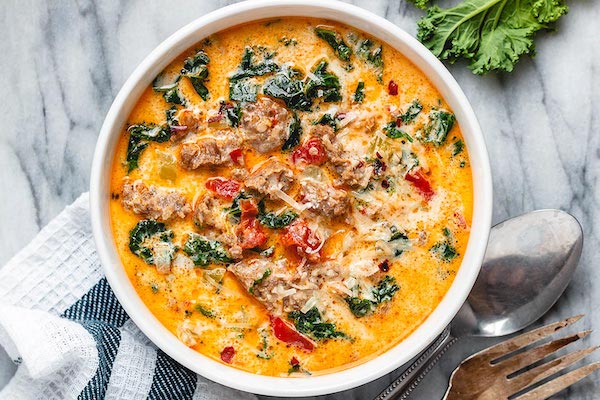 STYLECASTER | Easy Keto Recipes | tuscan soup