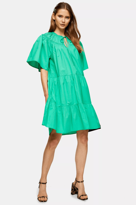 STYLECASTER | Topshop Sale April 2020 | bright green dress