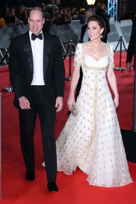 STYLECASTER | Prince William and Katie Middleton Fashion | British Academy Film Awards 2020