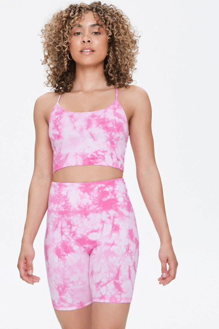 STYLECASTER | Tie Dye Trend 2020 | bike shorts