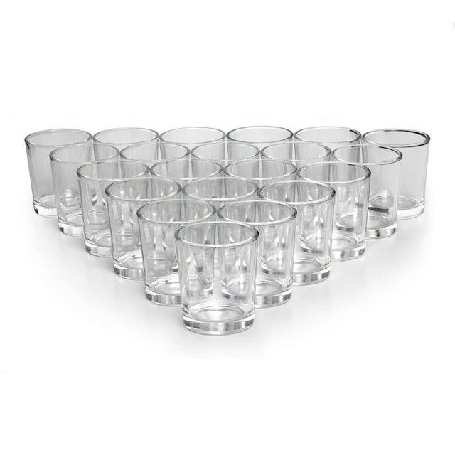LETINE Glass Votive Candle Holders