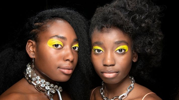 yellow eyeshadow