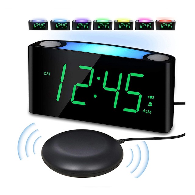 PPLEE Vibrating Loud Alarm Clock