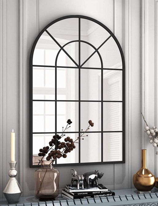 NXHOME Arched Window Finished Metal Mirror