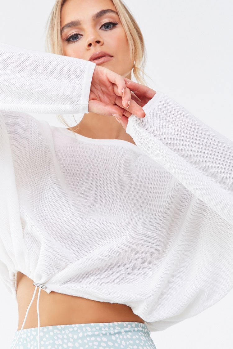 Forever 21 active drawstring top